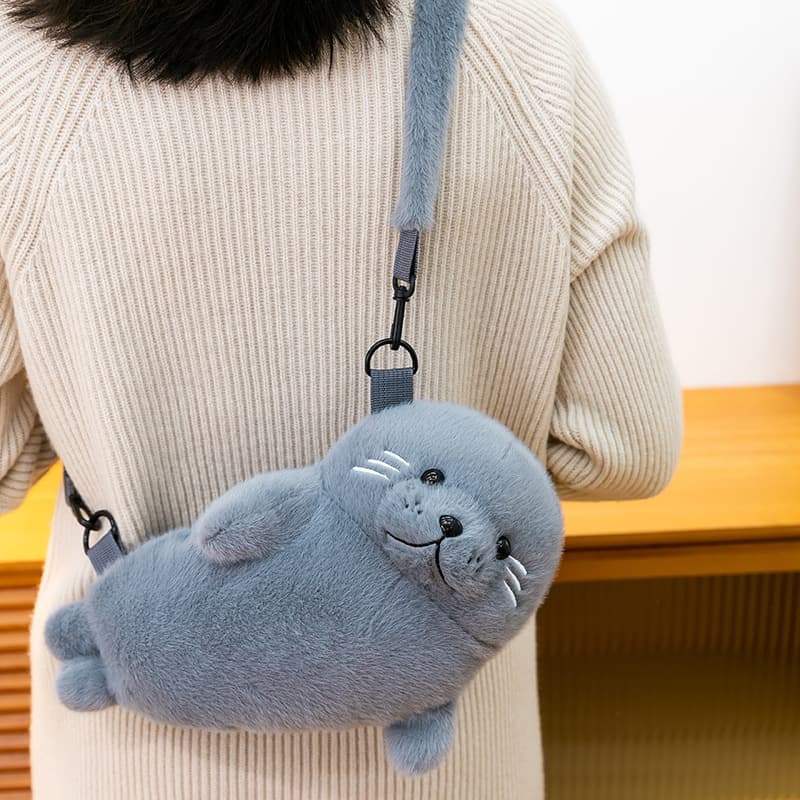 Cross-border new product plush bag cute cartoon shoulder crossbody bag doll doll parent-child backpack crossbody bag wholesale