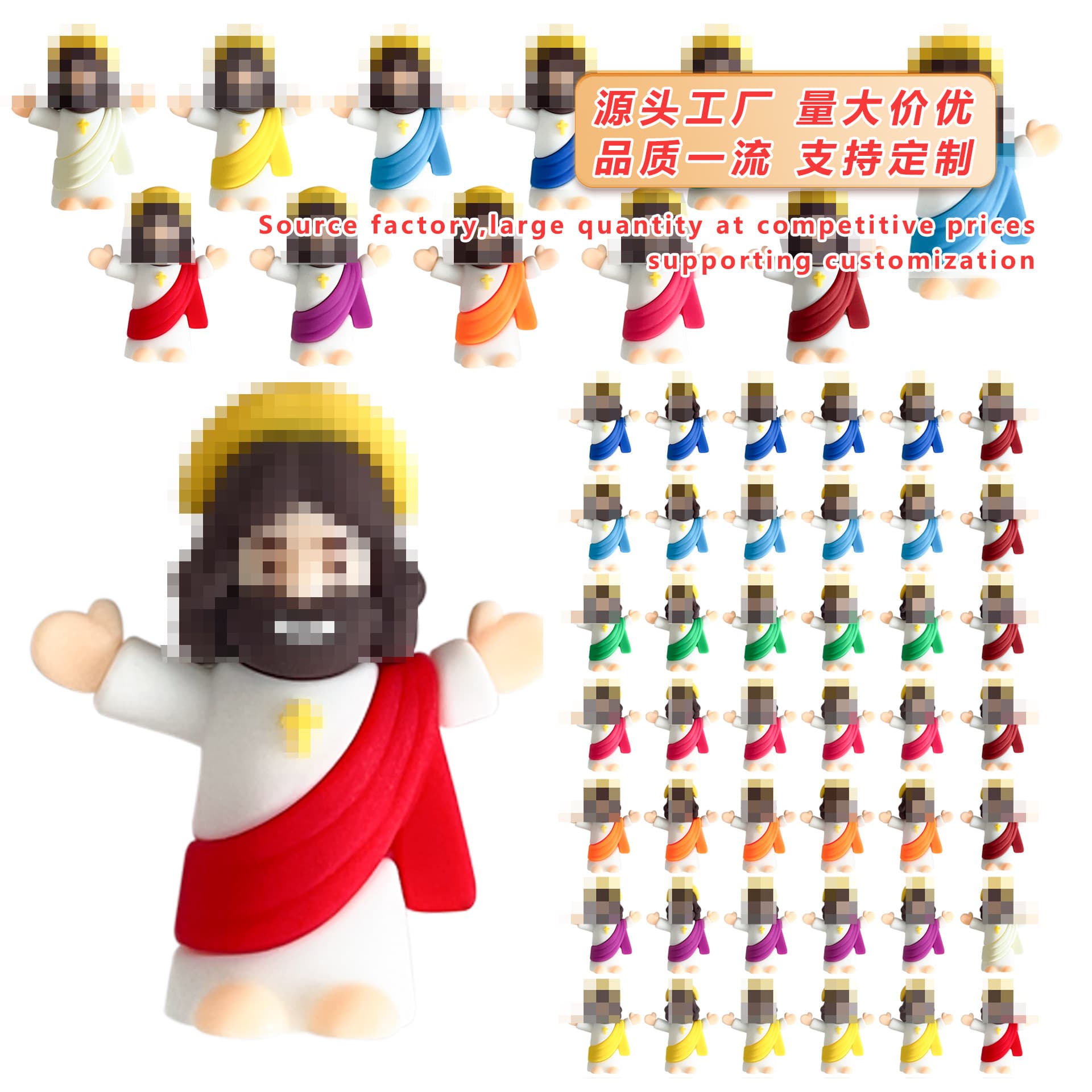 2025 Cross-border Hot Selling Easter Desktop Figurine Decoration Cute Cartoon Gift Wholesale