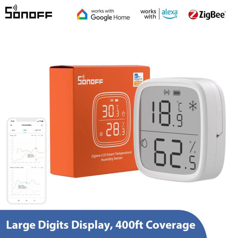 Sonoff Snzb-02d 2.5-inch LCD Smart Sensor LCD Screen Real-time Monitoring Interaction
