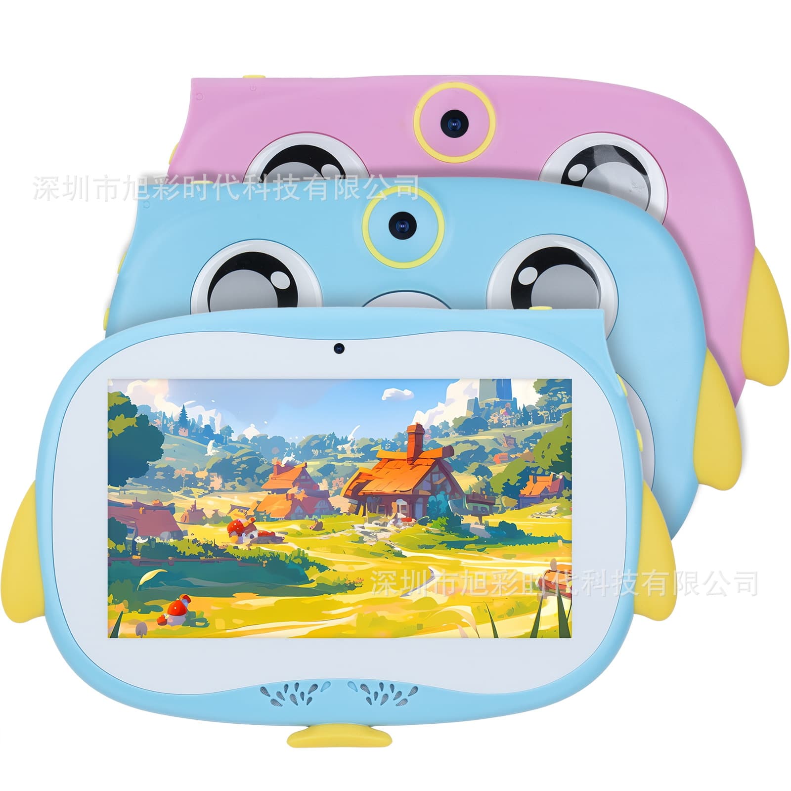 Cross-border new 7-inch children's tablet 2+32 Penguin model with built-in mini-games directly supplied by foreign trade manufacturers