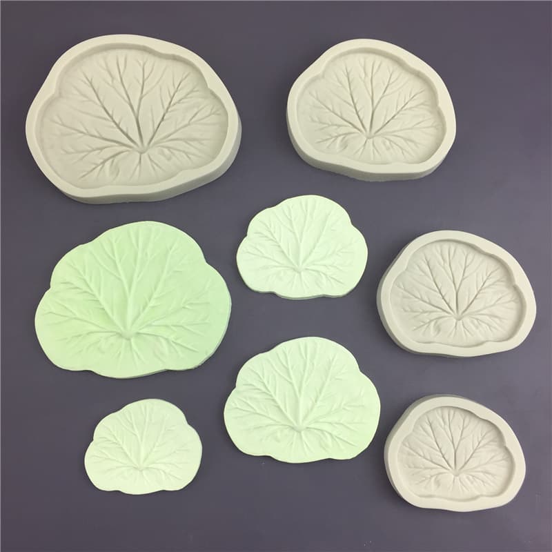Large and Small Lotus Leaf Silicone Baking Mold, Chocolate Making Mold, Irregular Shape Drip Glue Mold, Non-Stick Cake Tool