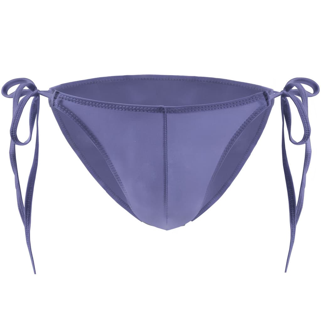 Cross-border Tzy022S Men's Lingerie Underwear Wholesale, Semi-Transparent Ice Silk Low-Rise Tie-Waist Briefs