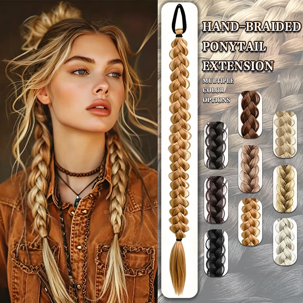 Cross-Border Wigs, European and American Braided Hair Accessories, Synthetic Hair, Fashionable High Ponytails, Dropshipping
