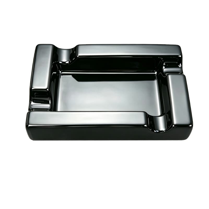 Large Cigar Ashtray Ceramic Four Smoke Slot Ashtray Square European Cigar Ashtray Living Room Ornaments