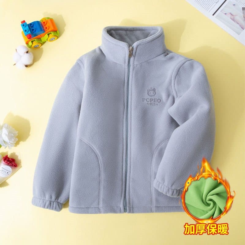 Spring/Summer Children's Fleece Jacket, New Style, Boys' and Girls' Spring/Summer Top, Thick Fleece Sweatshirt, Outerwear