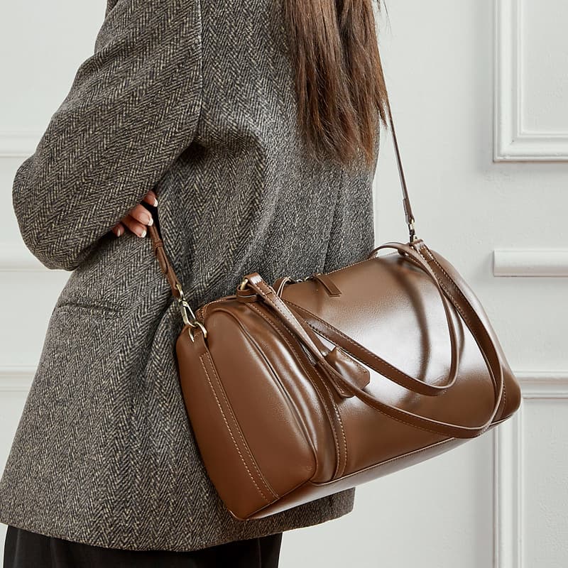2025 New Genuine Leather Women's Bag Fashionable High-End Pillow Bag Handbag Mother Bag Crossbody Bag Ladies Shoulder Bag