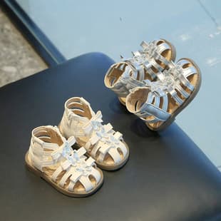 Sweet Girl Bow Sandals Roman Sandals Summer Princess Baby Toddler Girl Beach Sandals