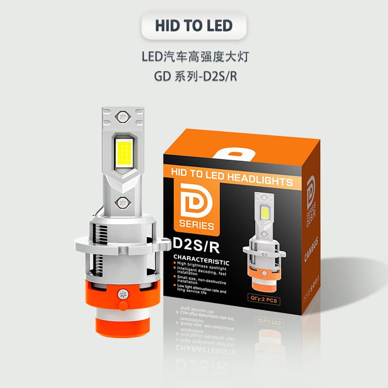 Headlight D2S D4S Car LED 1:1 Xenon Light Replacement 35W 12V High/Low Beam Headlight Bi-LED Lens