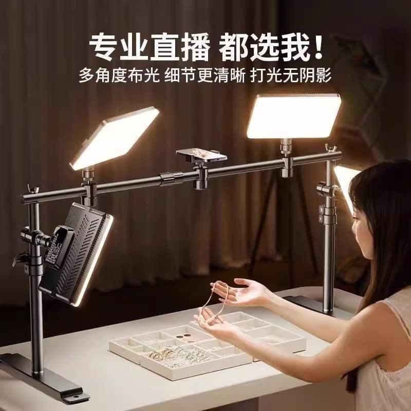 Jewelry live streaming fill light, desktop handheld broadcasting dedicated top light, jade overhead shooting flat panel light, professional lighting for photography.