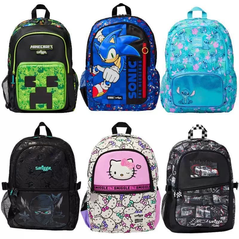 New 2026 Kids Lightweight Outdoor Backpack Large Capacity School Bag Cute Double Shoulder Bag