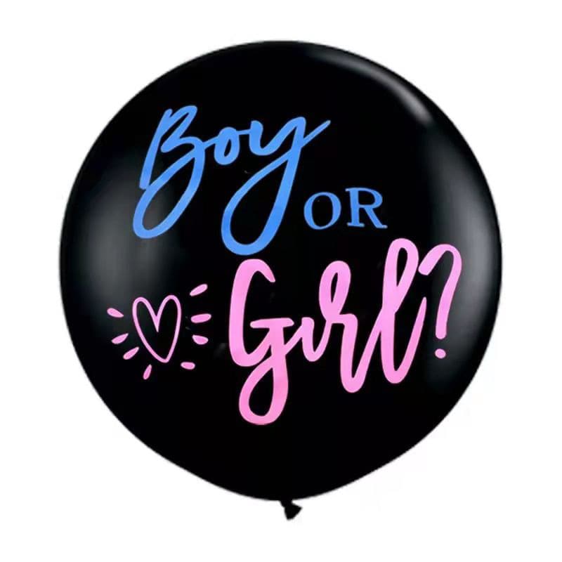 Gender Reveal Balloon Set 36 Inch Boy Girl Double Color Birthday Party Decorations