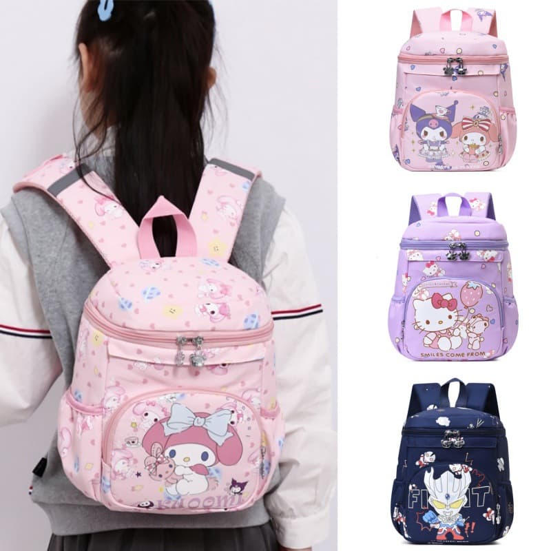 New children's bags for boys and girls, cartoon schoolbags, kindergarten small classes, cute and stylish backpacks, snack bags, foreign trade