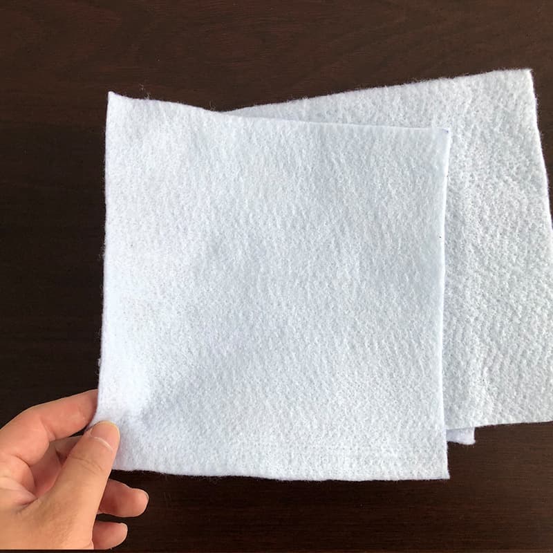 Composite polyester filament non-woven geotextile road maintenance polyester non-woven fabric flood control white civil engineering cloth