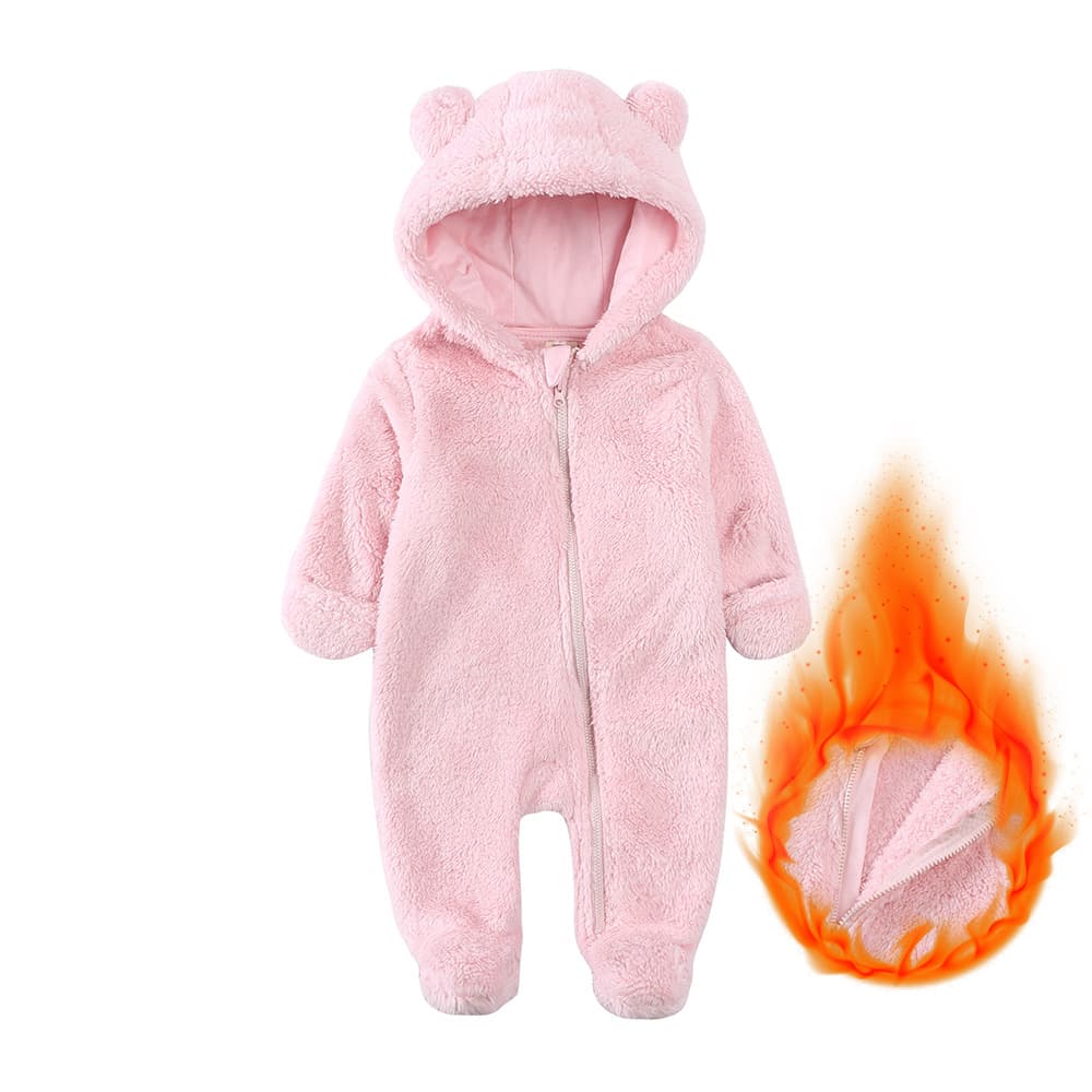Drop Shipping Newborn Baby Clothes Romper Autumn Winter Warm Unisex Baby Going Out Outfit Korean Style Bodysuit