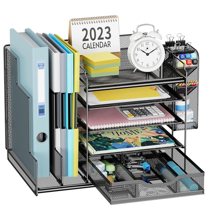 Metal file storage rack office supplies desk storage rack desktop file rack desktop storage rack