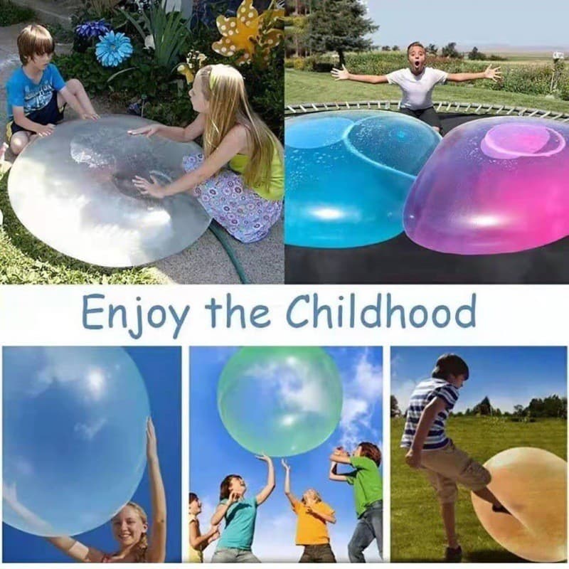 Kids Size Queen Slim Birthday Party Supplies Inflatable Bubble Ball Toy Durable Non-leakable Foam Ball For Children Play