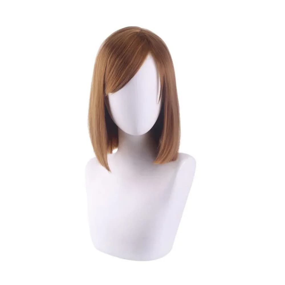 Jujutsu Kaisen Cosplay Wig Anime Wig Nobara Kugisaki Brown Short Hair Cosplay Wig