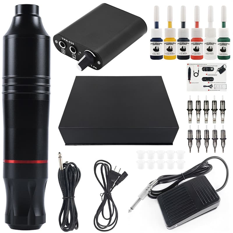 Tattoo Practice Equipment Starry Night No.4 Motor Pen Set Student Tattoo Kit Body Art Tools Non-Imported Beauty Supplies