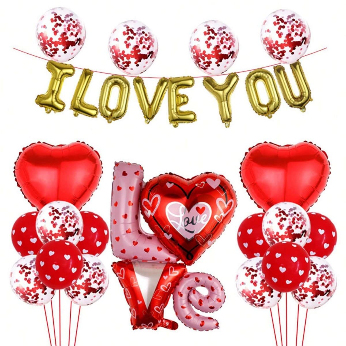 Valentine's Day Proposal Gift Background Cloth Balloon New Year's Eve New Year's Day Release Floating Helium New Year Balloon