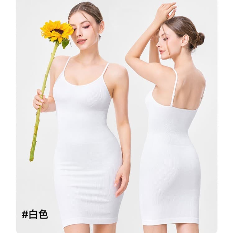 Women's Shapewear Bodycon Dress Slim Fit Tube Top Solid Color Sexy Seamless Dress Factory Wholesale