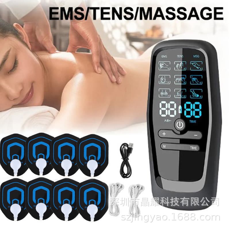 Amazon Cross-border EMS Massage Therapy Device Massager Microcurrent Muscle Exercise Massager Long Battery Life