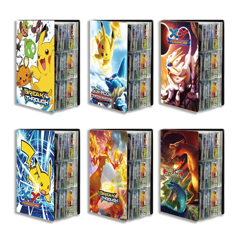 Pokémon Card Album Collection Pokémon Card Collection Album Storage Bag Pocket Elf 9 Compartments Large Capacity
