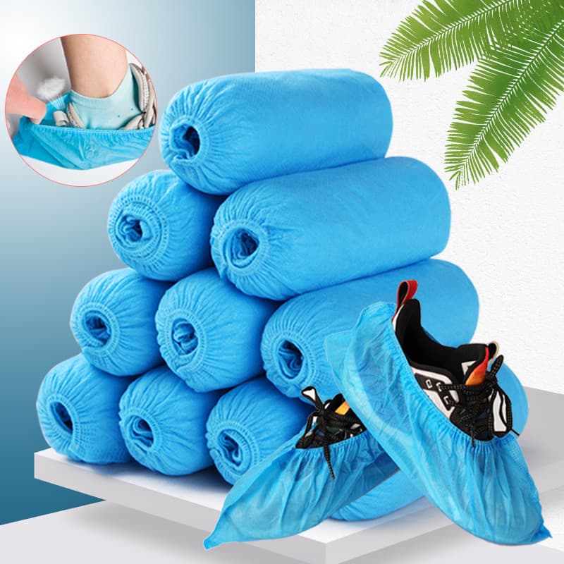 Thickened Shoe Covers, Slip-Resistant Home Indoor Non-Woven Disposable, Wear-Resistant for Computer Room Students and Children