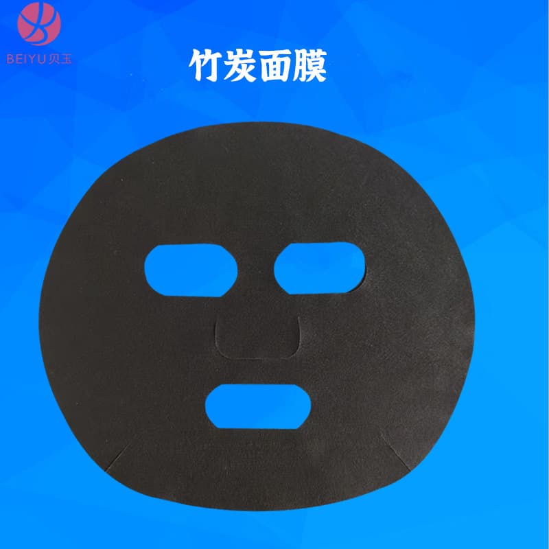 Factory direct sales authentic bamboo charcoal fiber mask paper black charcoal mask cloth bamboo charcoal black mask mask