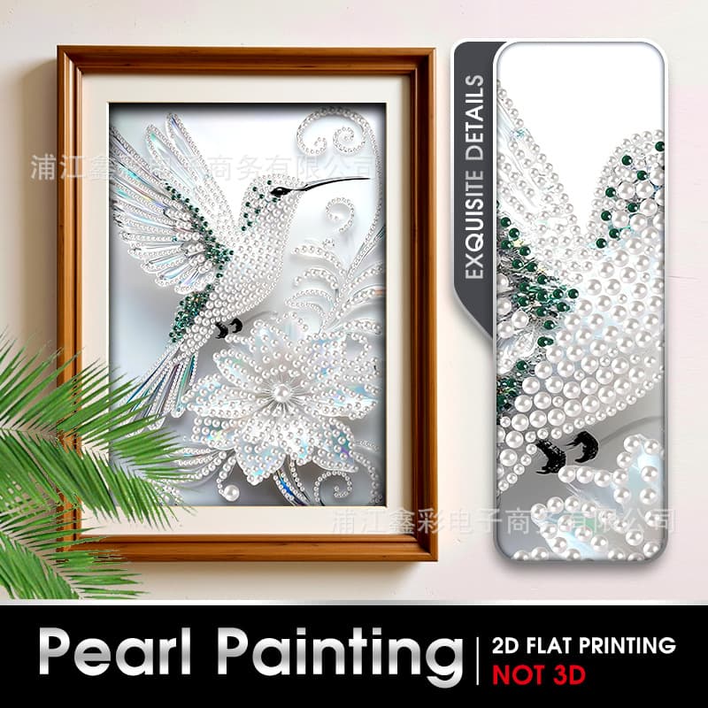30*40CM Pearl Painting Cross-Border Hot Selling Decorative Painting Handmade Pearl Painting DIY Material Package Simple Frameless Pearl Painting
