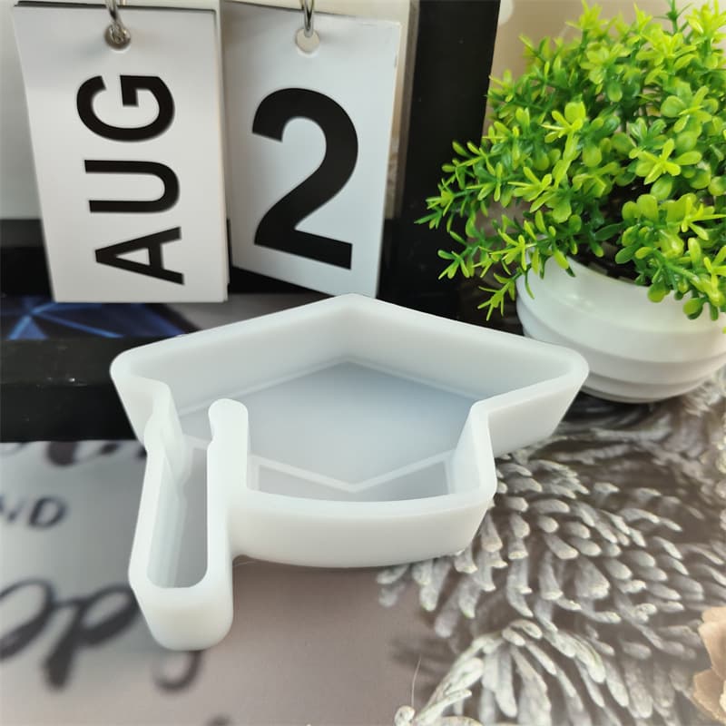 Graduation Aromatherapy Car Diffuser Resin Mold DIY Plaster Scented Candle Stone Car Aroma Silicone
