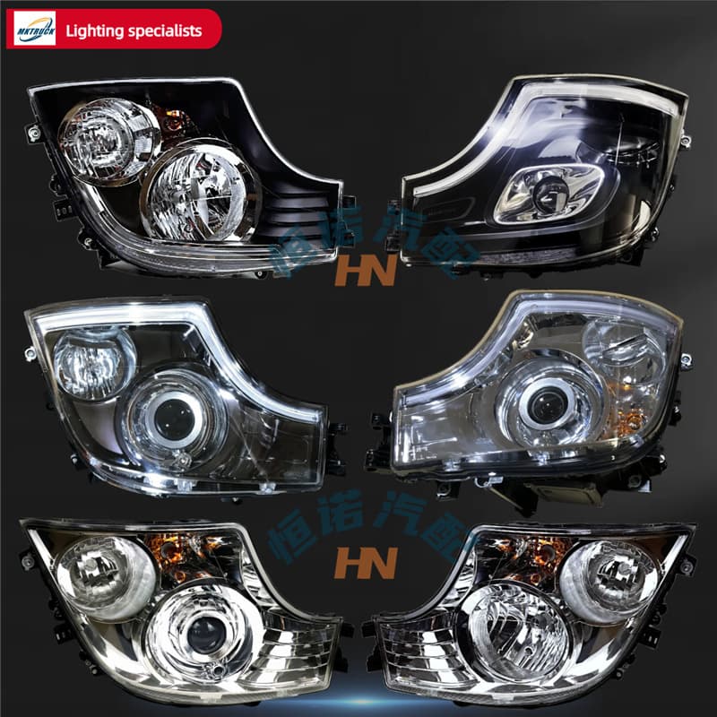 Headlight Assembly for ACTROS Mercedes-Benz Truck 1851 MP4, Pump Truck Lens, Factory Direct