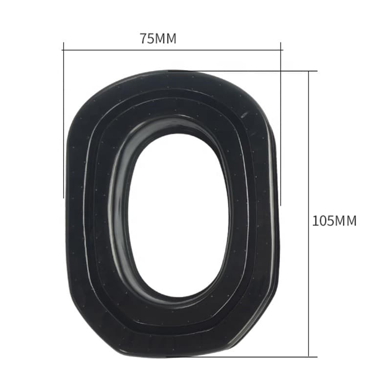 Walkers Irregular Silicone Ear Cushions Soundproof Noise Reduction Protective Safety Ear Pads Blister Molded Ear Pads Military 300/5