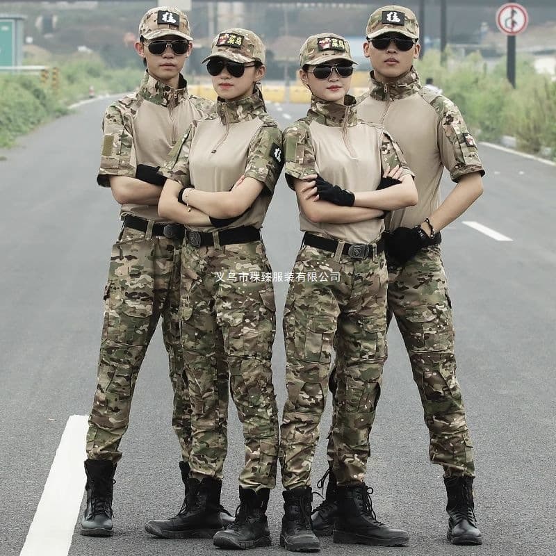 Outdoor Night Camo Frog Suit Men's Tactical Training Suit Instructor Combat Set 511CS Abrasion-Resistant Training Pants