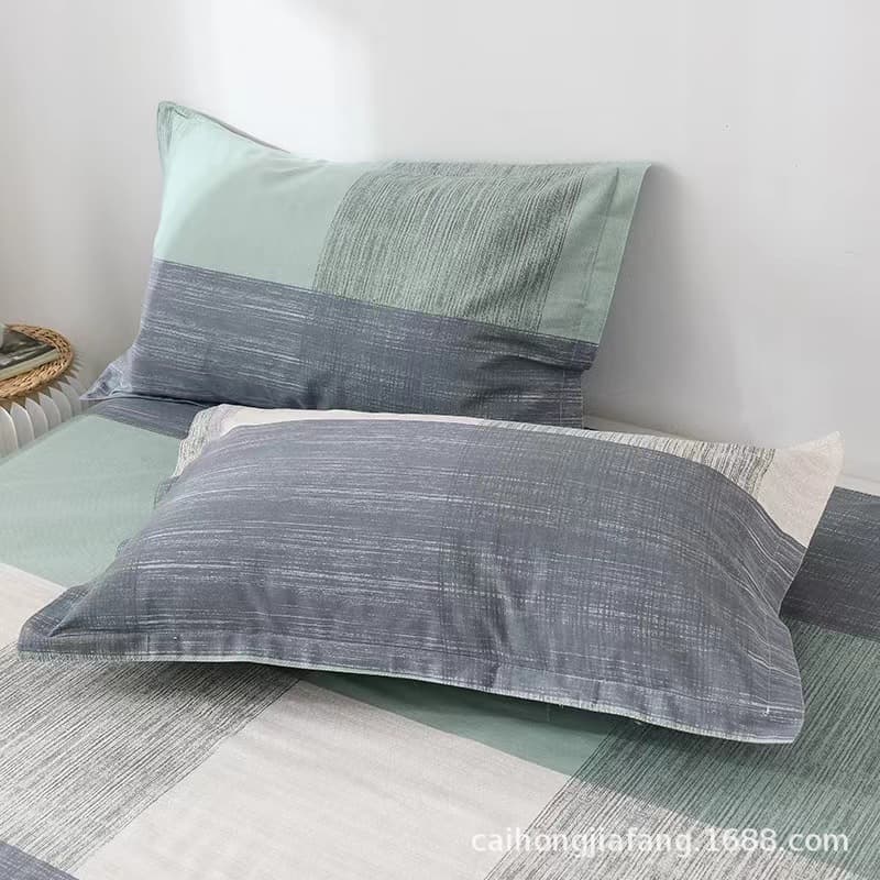 Pillowcase Pair, Autumn/Winter Washed Cotton Brushed Modern Simple Children's Quilted Pillow Wholesale