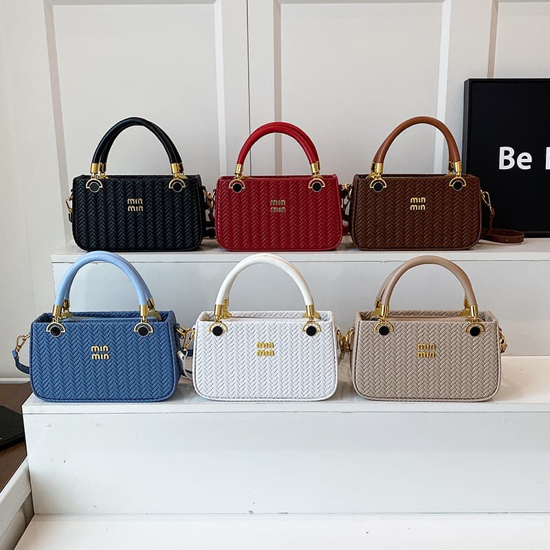 Trendy Premium Handheld Box Bag for Women, New Style Simple Tote Shoulder Crossbody Small Square Bag Wholesale