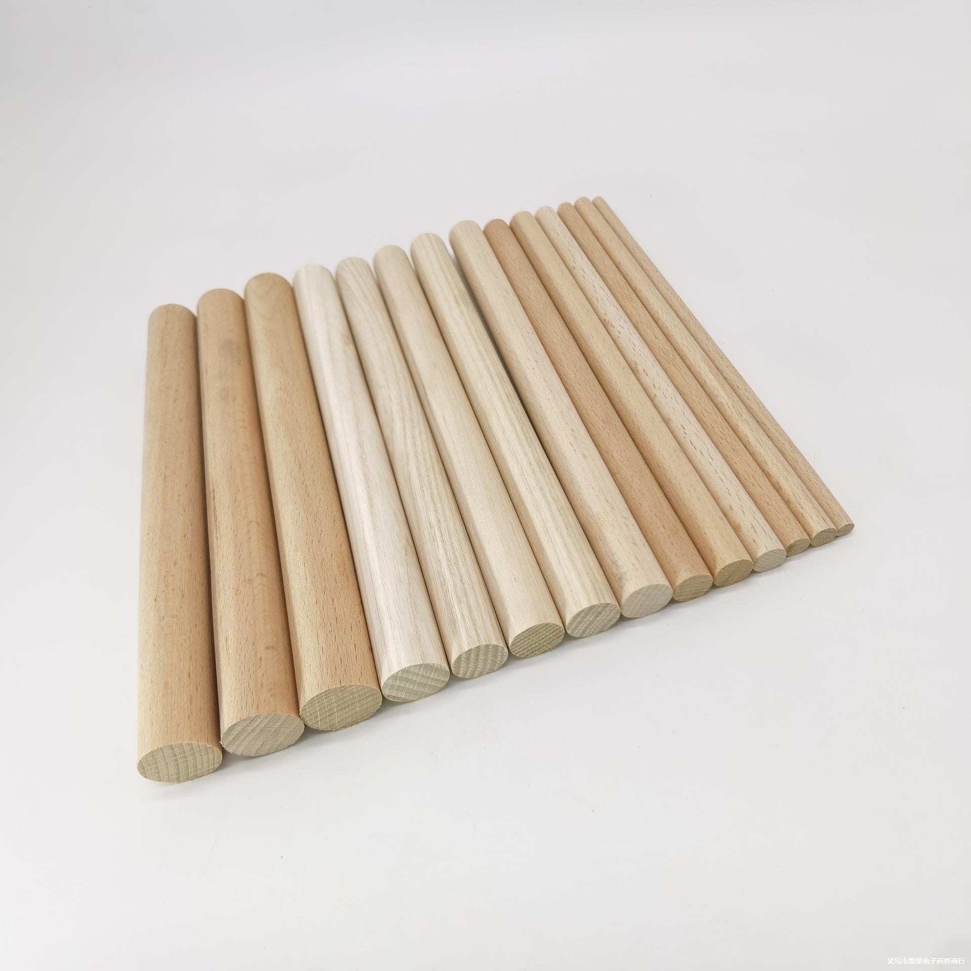 Wooden Crafts Supply Various Wooden Round Rods DIY Beech Wood Sticks Small Round Rods DIY Materials Solid Wood