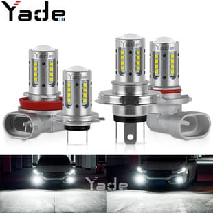 Car LED High Brightness Fog Light H7 H4 H11 2020 24-LED High Power Lens Headlight LED Headlight