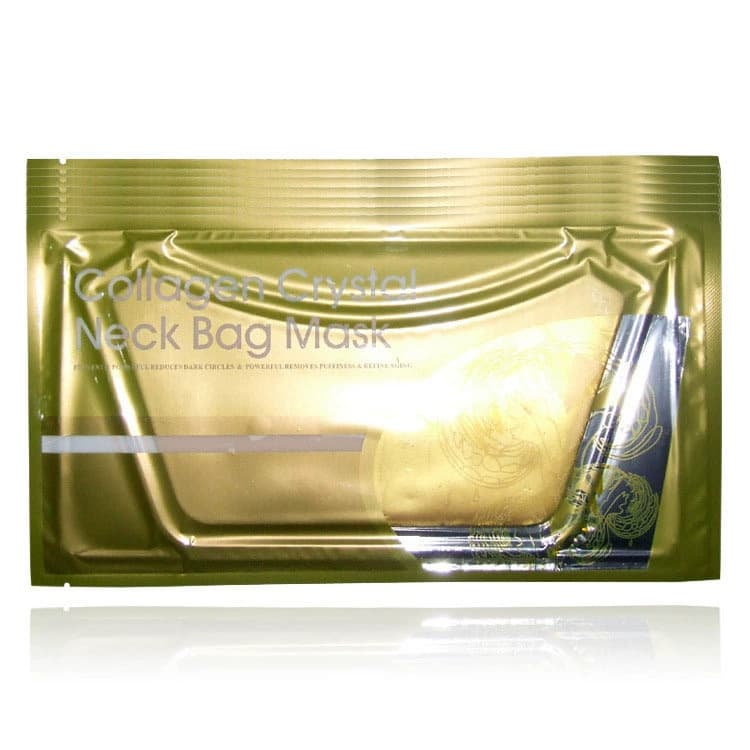 Cross-border exclusive export trade English gold neck mask, moisturizing, lifting, firming collagen crystal neck mask