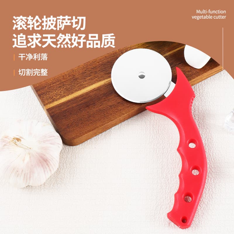 New 2025 Pizza Cutter Stainless Steel Pizza Roller Baking Round Wheel Cutter Dough Divider Tool