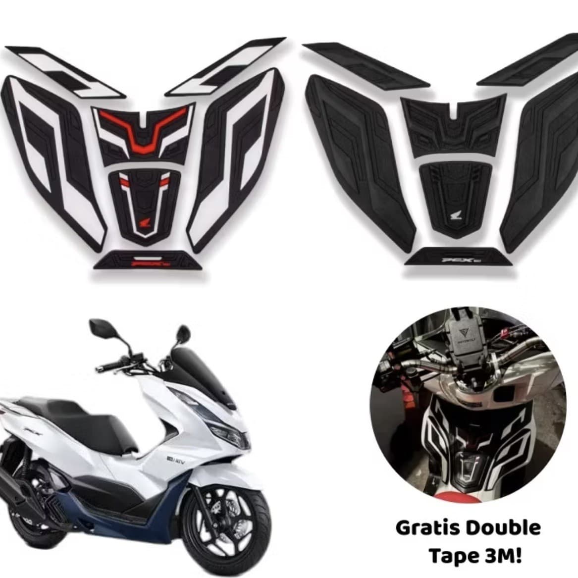 Honda PCX 160 2021-2024 Fuel Tank Sticker + Floor Mats - Aftermarket Accessories