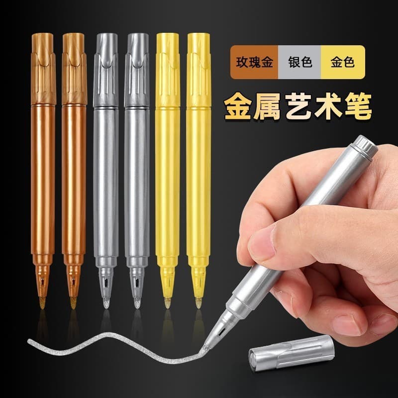 Water-based Glass Blackboard Ceramic Black Cardboard Paint Marker Pen for Metal Marking Factory Wholesale