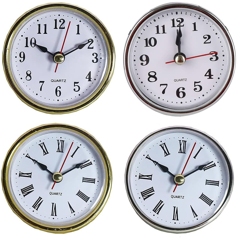 65mm Mini Clock, Hot Selling Export Product, Embedded Craft Clock, DIY Simple Clock Casing M2188 Small Round Clock