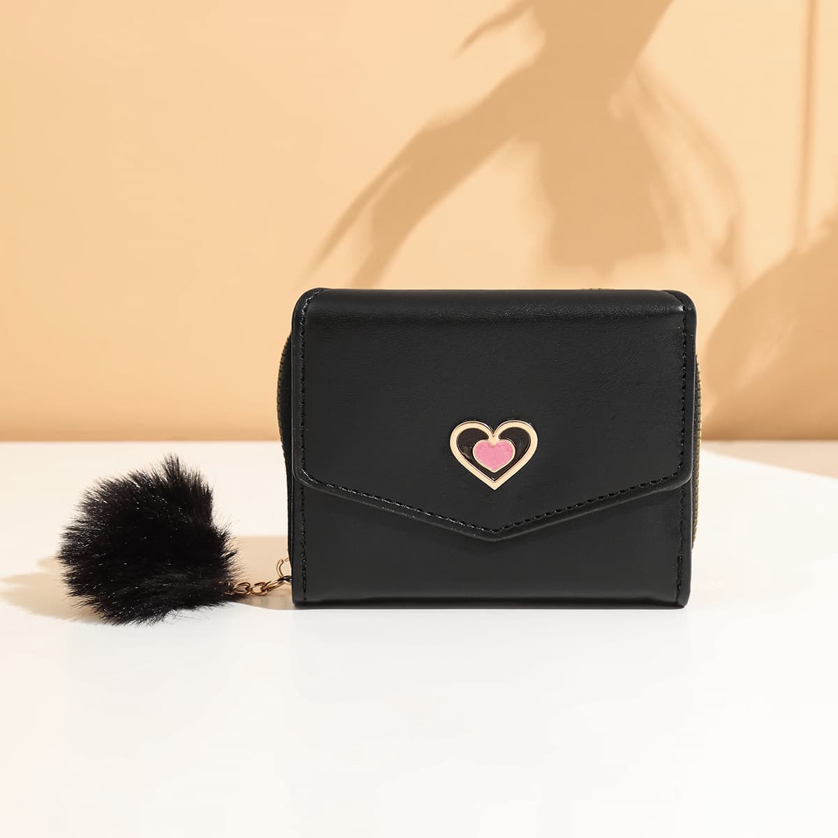 Cute Sweet Zero Wallet for Women 2025 New Plush Solid Color Double Card Holder with Multiple Slots Textured Women's Wallet