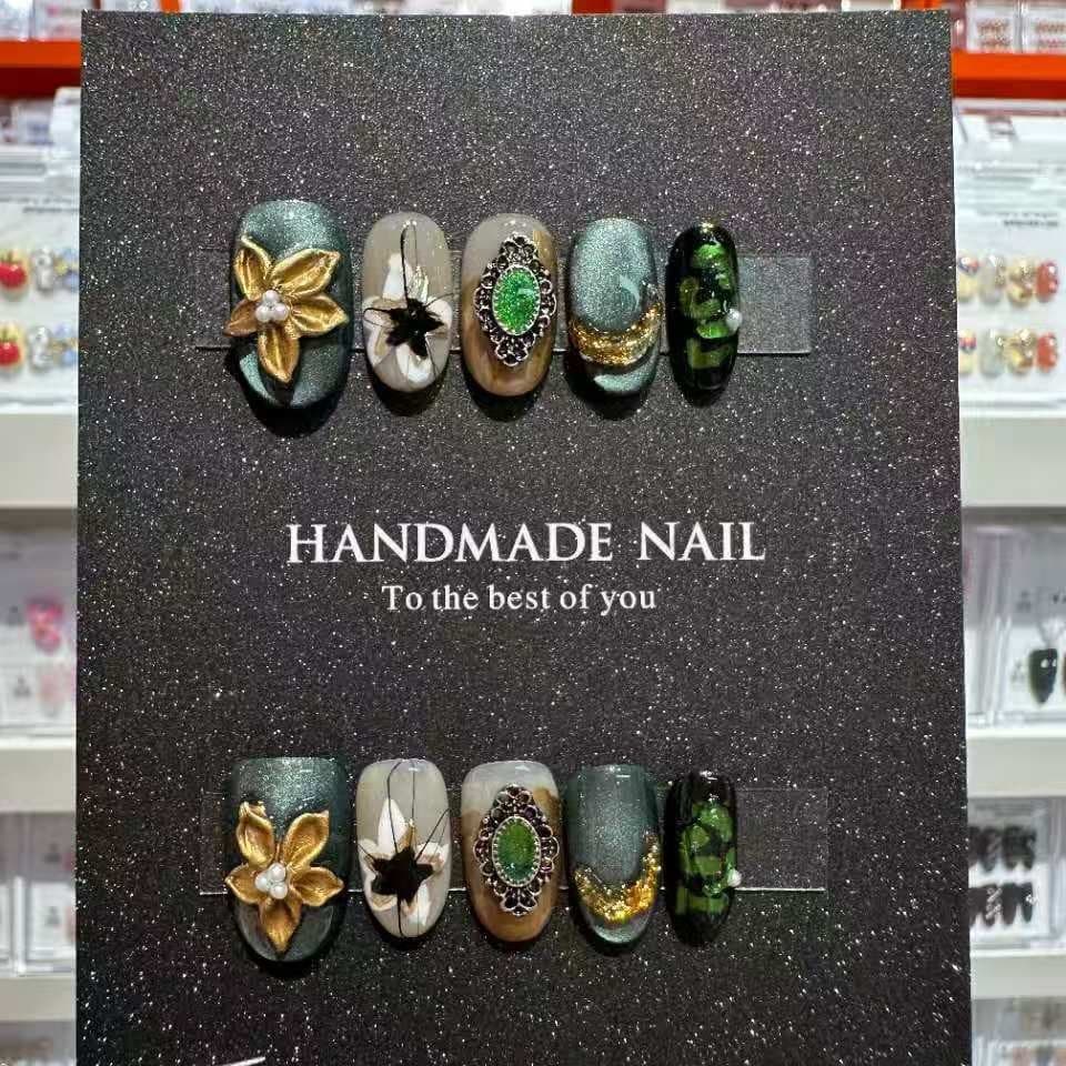 [Made in Shenzhen] Senyu Jinhua pure handmade wearable manicure, removable nail patches, fake nails