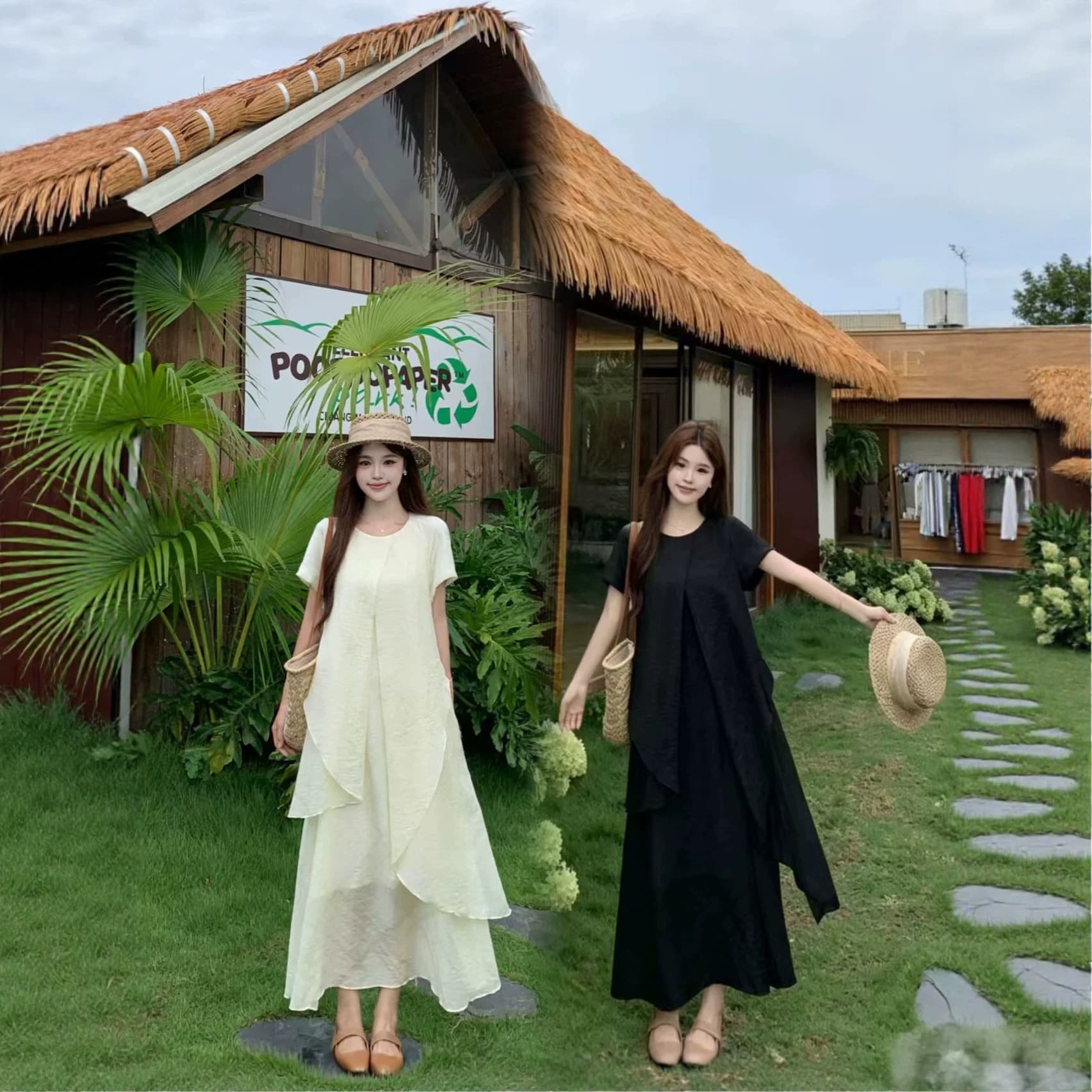 Plus size women's fat mm dress women's 2026 summer new style ruffled irregular a-line long skirt