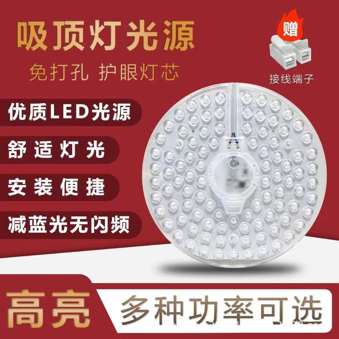 Round Magnetic Ceiling Light Hot Sale Replacement Lamp Sheet Core Panel Module Lamp Core Modification Seasonal LED Light Panel