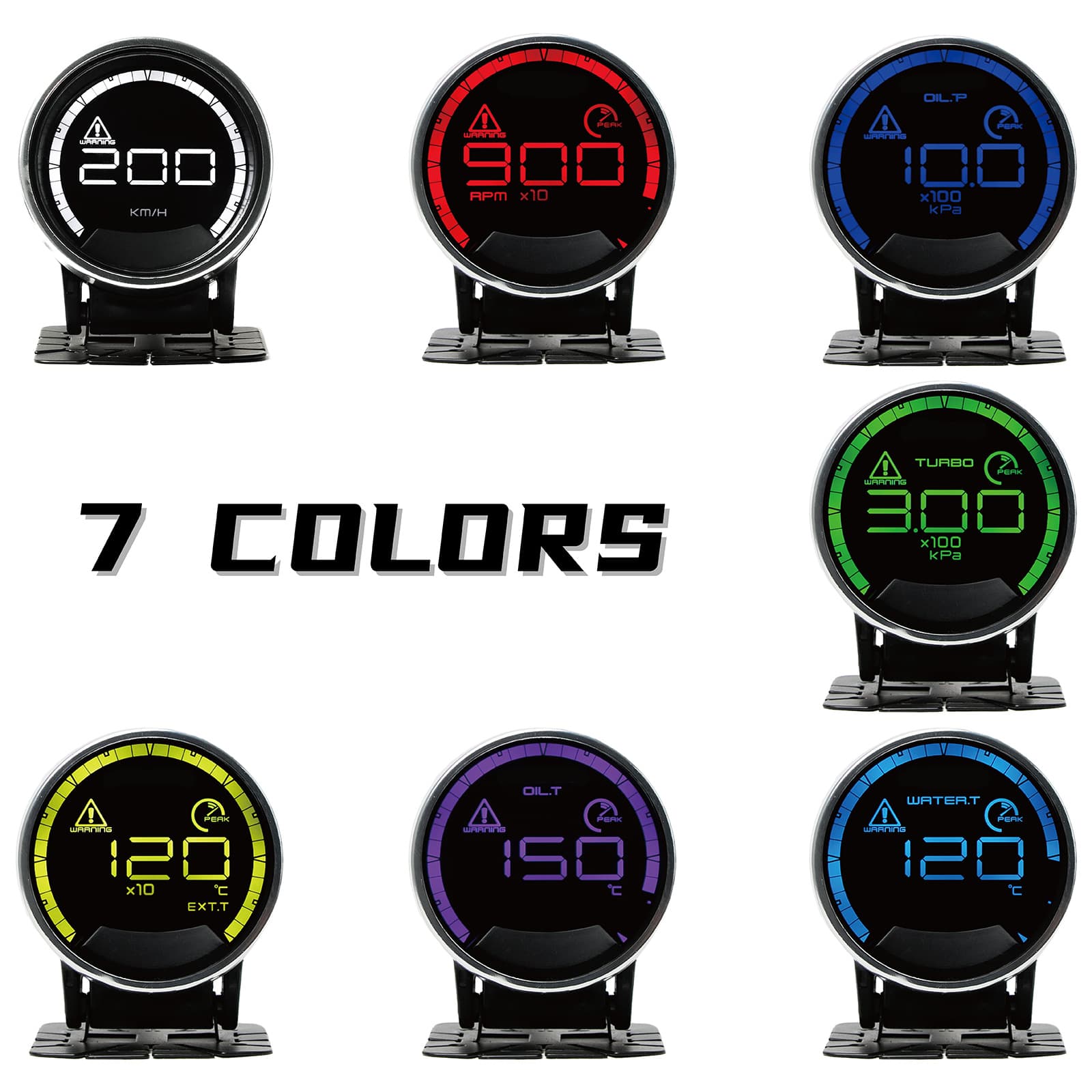 DEFI Car Modification Racing Gauge Water Temperature Oil Pressure Oil Temperature Voltage RPM Vacuum Turbo Pressure Gauge
