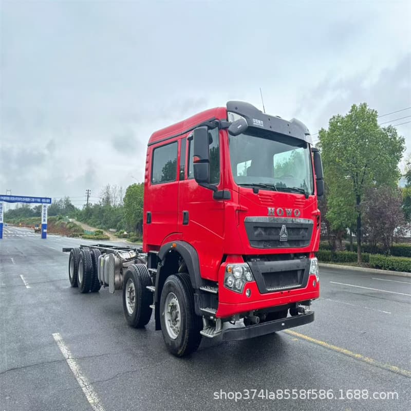 Export Sinotruk HOWO 250 HP Truck Chassis, 6-Cylinder German MAN Engine, Pump Power