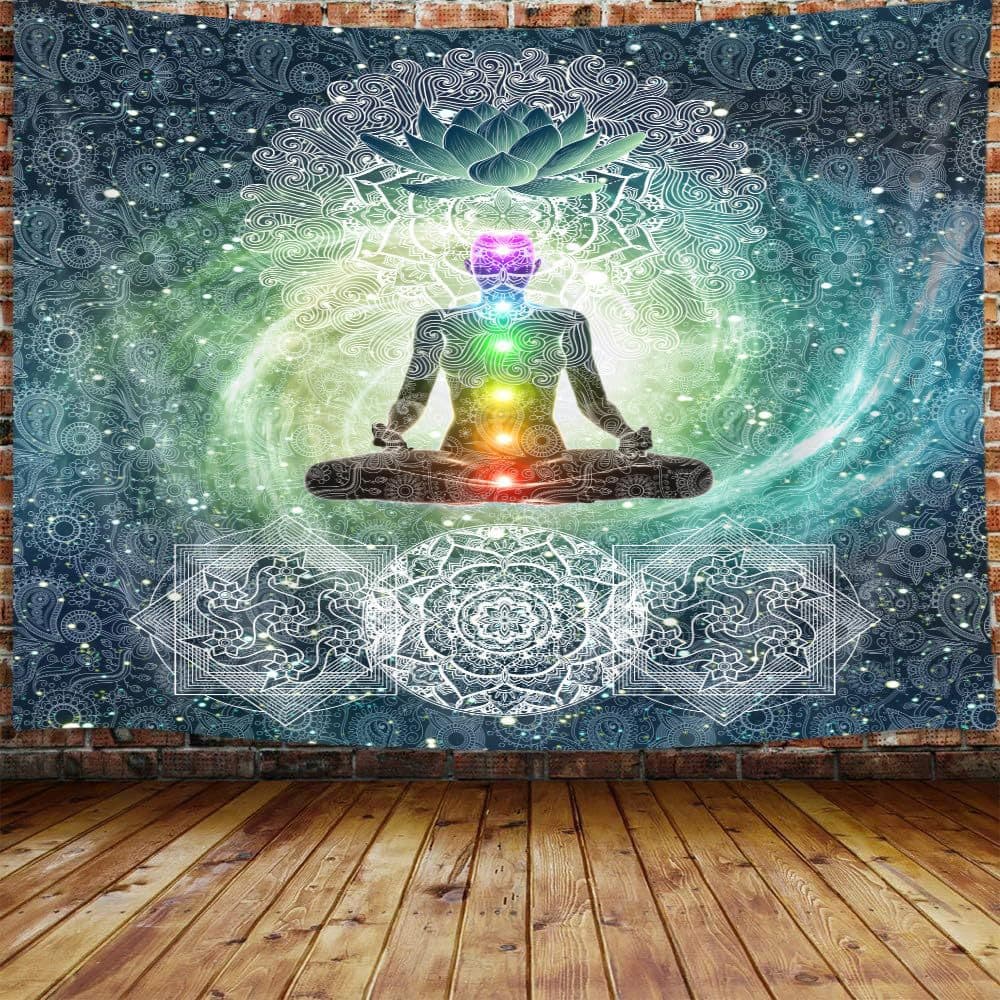 Yoga Meditation Pattern Tapestry Personalized Creative Tapestry Living Room Wall Background Decoration Bedroom Home Tapestry