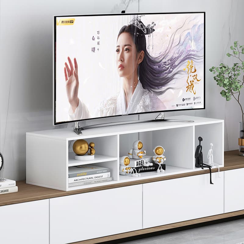 TV Shelf Under TV Heightening Platform Base Raising Stand Elevation Pad Heightening Tool Storage TV Cabinet